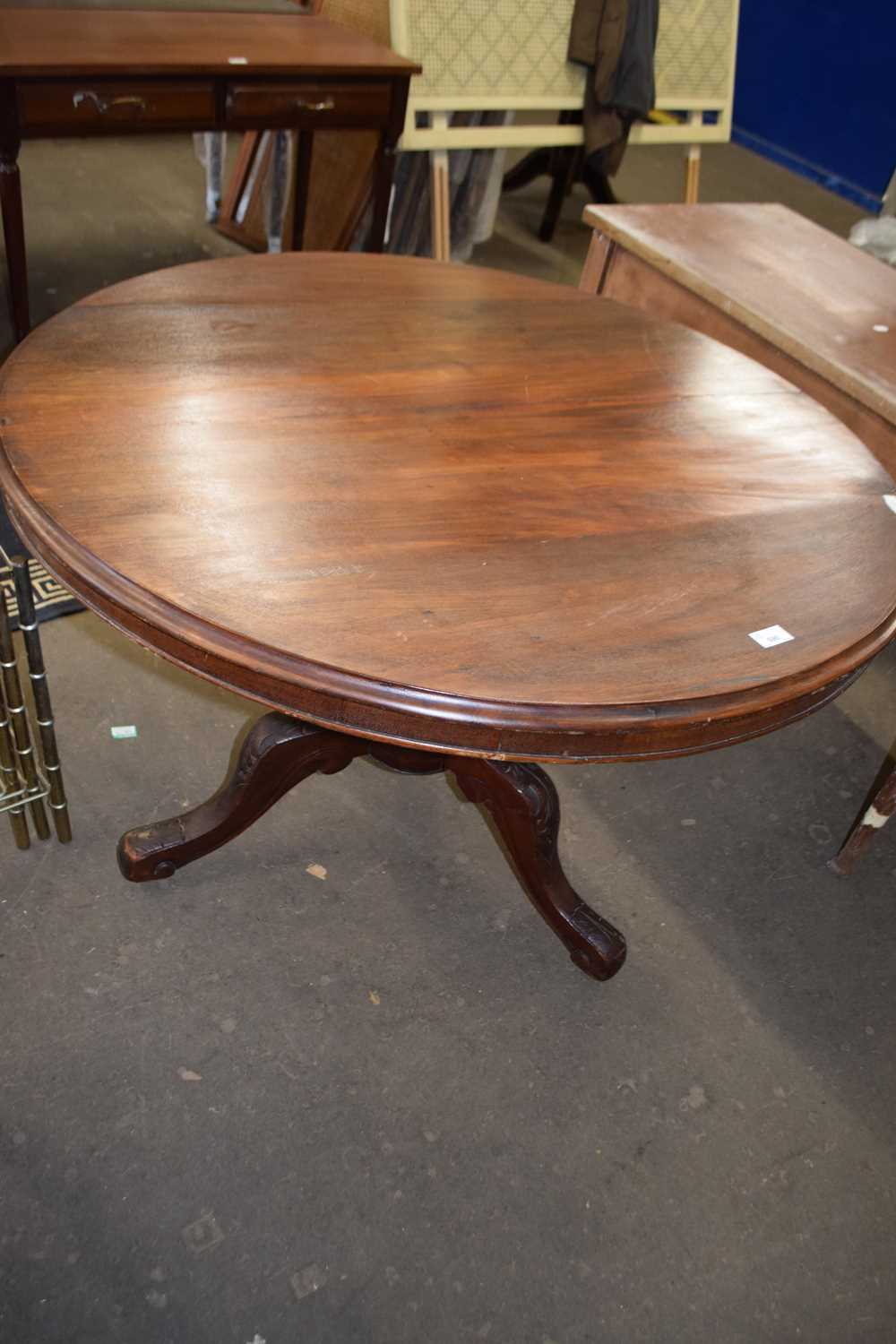 A mahogany breakfast table