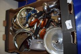 Quantity of assorted car lights and other items