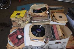 A pallet of assorted records, 78's etc