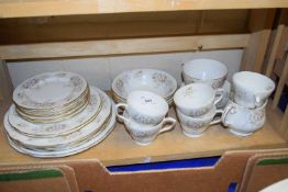 Quantity of Lansbury floral and gilt decorated china