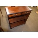 Reproduction mahogany veneered bookcase cabinet