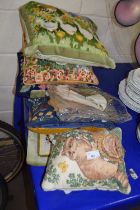 Quantity of needlepoint and other cushions