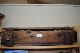 Vintage wooden tool box