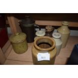 Quantity of stone ware pots and jars