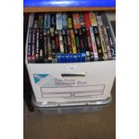 Two boxes of assorted DVD's