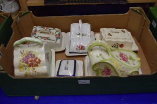 Quantity of vintage cheese dishes