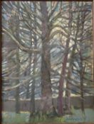 Derek Inwood (1925-2012). oil on canvas, "The Copse at Watcombe House", sogned, framed, titled