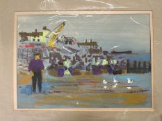 Derek Inwood (1925-2012), Pastel, Southwestern coastal scene 24 x 35 mounted