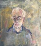 Derek Inwood (1925-2012). oil on canvas, Portrait, unframed,