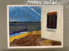 Derek Inwood (1925-2012), Pastel, cliff edge, Sheringham, title verse, signed approximately 18 x 23,