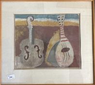 Derek Inwood (1925-2012). pastel, "Woodstock", Titled verso, framed and glazed, Size
