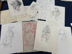 Derek Inwood (1925-2012), Packet containing a selection of various character sketches