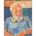 Derek Inwood (1925-2012). oil on board, Self-Portrait, signed, unframed, 18" x 14"