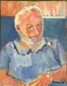 Derek Inwood (1925-2012). oil on board, Self-Portrait, signed, unframed, 18" x 14"