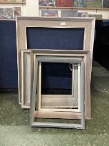 Four wooden frames, various sizes. Largest 29x25''