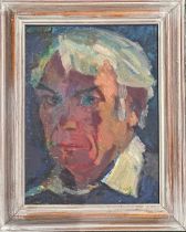 Derek Inwood (1925-2012). oil on board, Self-Portrait, signed, titled verso, framed,