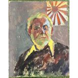 Derek Inwood (1925-2012). oil on board, Self-Portrait, unframed,