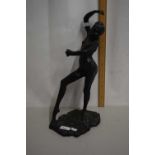 After Degas, bronze effect model of a dancer