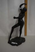 After Degas, bronze effect model of a dancer