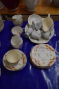 Mixed Lot: Various dinner and tea wares to include diamond china and others