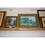 Two framed prints after Constable