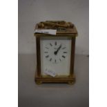 Brass cased carriage clock by Henley