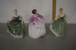 Group of three Royal Doulton figurines