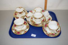 Quantity of Royal Albert Old Country Rose tea wares