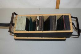 Box of glass magic lantern slides