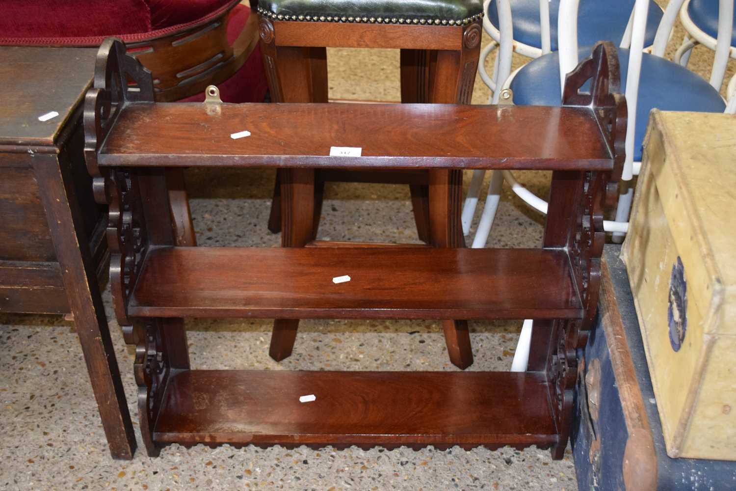 Late 19th Century three tier wall shelf