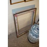 Modern picture frame with blue painted finish together with another with distressed finish (2)