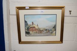 David Birtwhistle, Drovers Cottage, watercolour, framed and glazed