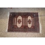 A small Middle Eastern floor rug