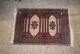 A small Middle Eastern floor rug