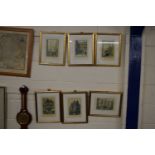 W P Mann, a group of six coloured prints, various London views, framed and glazed