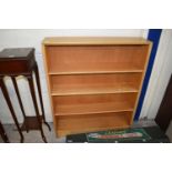 20th Century oak bookcase cabinet with glazed top section and cupboard base