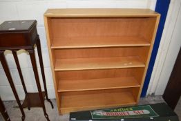 20th Century oak bookcase cabinet with glazed top section and cupboard base