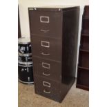 Metal four drawer office cabinet