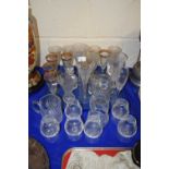A collection of various modern drinking glasses