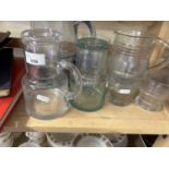 Mixed Lot: Various glass jugs and other items