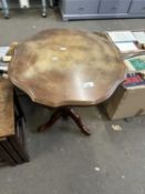 A tripod table