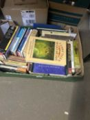 Box of assorted books