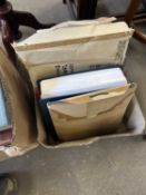 Box of assorted stamps and first day covers