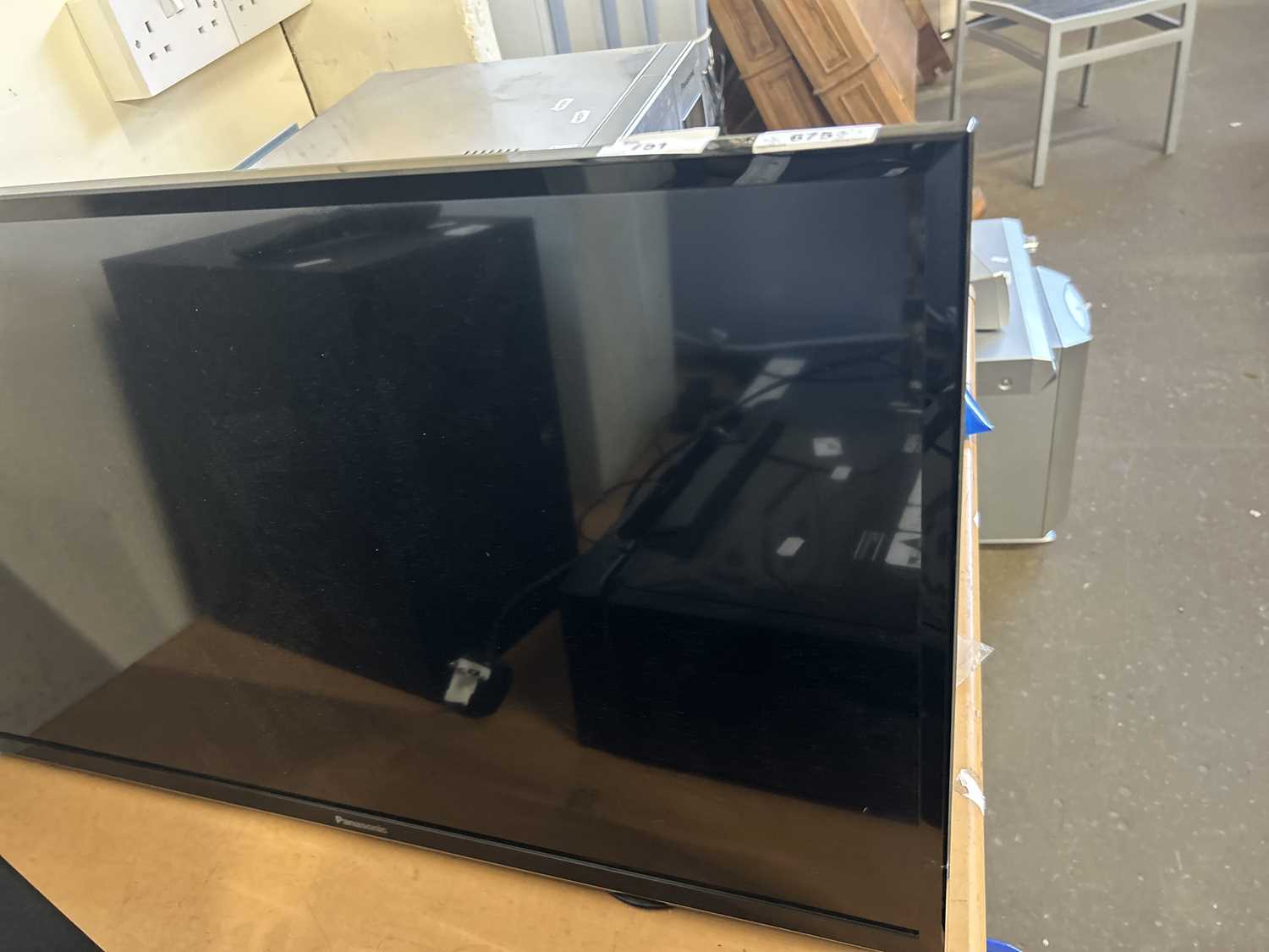 A panasonic flat screen TV