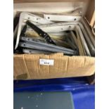 Box of metal wall brackets