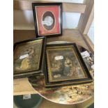 Collectors plate and three miniatures