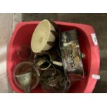 Mixed Lot: Glass ware, metal wares etc