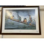 Fishing party by Dorothea Hyde, signed limited edition print, framed and glazed