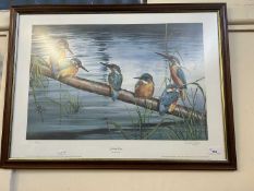 Fishing party by Dorothea Hyde, signed limited edition print, framed and glazed