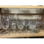 Mixed Lot: Various drinking glasses